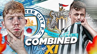 Newcastle vs Man City Combined XI vs AdamPearson1242 [upl. by Atteynad]