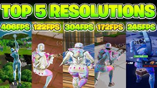 The BEST 5 Stretched Resolutions in Fortnite OG Season HUGE FPS BOOST [upl. by Eninnaej]