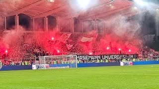 FCK Fans at Ludwigsparkstadion  DFB Pokal FC Saarbrücken  FC Kaiserslautern 02 quot02042024quot [upl. by Mellins]