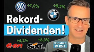 DividendenAktien Bis zu 85 Prozent Rendite im Dax – Interview mit Christian W Röhl [upl. by Brandt]