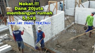 NEKAT DANA 20JUTA MEMBANGUN RUMAH MINIMALIS [upl. by Terle]