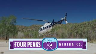 Helicopter Tour of the Four Peaks Amethyst Mine [upl. by Adeirf221]