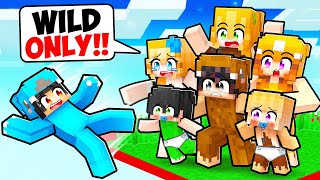 Having a WILD FAMILY on ONE BLOCK in Minecraft [upl. by Randell]