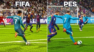 Finesse Shots • FIFA vs PES From 2014 to 2025 [upl. by Layod436]