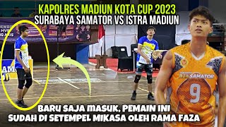 VOLI TERBARU SURABAYA SAMATOR VS ISTRA MADIUN DI KAPOLRES MADIUN KOTA CUP 2023 [upl. by Lasonde]