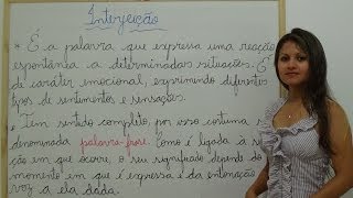 Aula 10 Interjeição [upl. by Anirdnaxela]