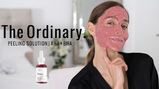 THE ORDINARY PEELING SOLUTION VorherNachher Test deutsch [upl. by Neelrihs]