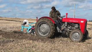 Heddington amp Stockley Vintage Ploughing Societys Match at Roundway Hill Devizes Wiltshire England [upl. by Lonni]