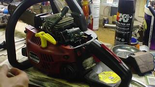 Chainsaw carb FIX Homelite only ran on FULL choke DIY [upl. by Henriha430]