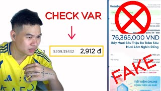 TỔ VAR RAMBO CHECK SAO KÊ CỨU TRỢ PHÁT HIỆN MOD BỊ LỪA TIỀN FAKE BILL [upl. by Rojas]