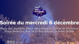 🌠Fête des Lumières Lyon 2023  soirée du mercredi 6 décembre avantpremière [upl. by Borchers]