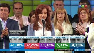 Cristina admitió la derrota  Elecciones 2017 [upl. by Stelu]