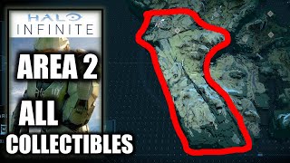 Halo Infinite AREA 2 All Collectible Locations All Skulls Logs Cores Towers Lockers Artifacts [upl. by Nauq]