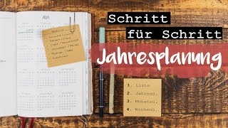 Jahresplanung 2021  in 4 Schritten Plan with me [upl. by Sturges]