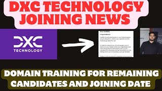 Dxc technology Onboarding updateDxc Joining after domain training [upl. by Piderit891]