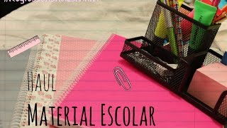 RAA  Ep 1 Haul Material Escolar  Carolina Acúrcio [upl. by Llyrehc]