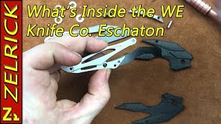 Whats inside the WE Knife Co and Isham Blade Works Eschaton [upl. by Karena]