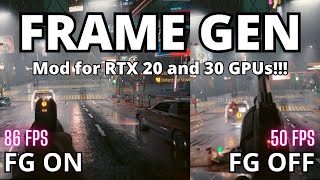 How to get DLSS Frame Generation on all series RTX 20 and 30 [upl. by Nedry]