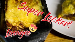 Super leckere 🍝 Lasagne aus dem Dutch Oven 🥘 Deutsches Rezept [upl. by Letreece606]