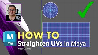 How To  Straighten UV Shells in Maya [upl. by Hudson]