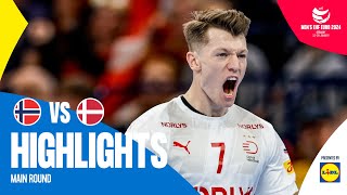 Scandinavian clash at its best 🔥  Norway vs Denmark  Highlights  Mens EHF EURO 2024 [upl. by Christean]