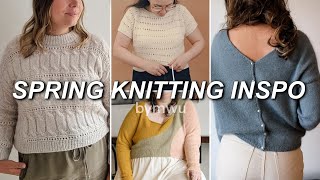 lets chat spring knits  11 spring inspired knit patterns amp my specific knitting plans  bymwu [upl. by Eugeniusz]