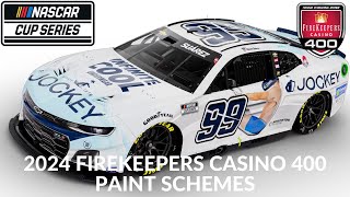 2024 FireKeepers Casino 400 Paint Schemes [upl. by Nnylatsyrk544]