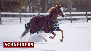 StormShield® High Neck Turnout Horse Blankets  Schneider Saddlery [upl. by Bathelda]