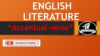 English Literature  Literary Term  Accentualverse [upl. by Addam659]