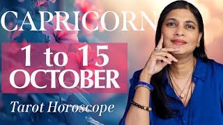 CAPRICORN Tarot reading from 1st to 15th October 2024 [upl. by Aicenav976]