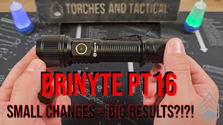 Brinyte PT16 Review  Can Small Changes Really Equal These Drastic Of Results [upl. by Nylodnewg511]