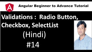 Angular Tutorial For Beginners 14 Radio Button CheckBox  SelectList Validations in Hindi [upl. by Neelhtac]