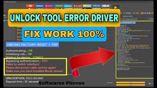 UNLOCK TOOL ERROR DRIVER FIX WORK 100 [upl. by Tebzil]