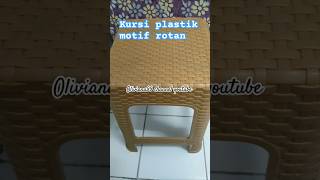 Kursi plastik motif rotan [upl. by Airetnohs393]