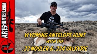 Wyoming Antelope Hunt with the 22 Nosler and 224 Valkyrie [upl. by Elton]