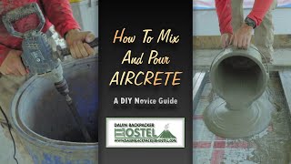 Precast AircreteFoam Concrete Panels  How To Mix and Pour [upl. by Elem]