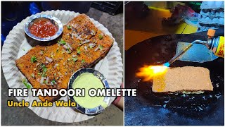 Fire Tandoori Omelette at Uncle Ande Wala l Vikaspuri Street Food [upl. by Puklich]