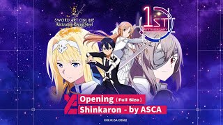 Sword Art Online Alicization Rising Steel 『Nightcore』 ASCA  Shinkaron [upl. by Anait]