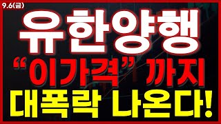 유한양행 주가 전망 quot이가격quot 까지 대폭락 나옵니다 유한양행 주식 분석 유한양행 목표가 유한양행 fda승인 [upl. by Laurin50]