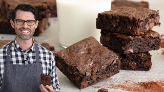 Fudgy Chocolate Brownies Recipe [upl. by Nob]