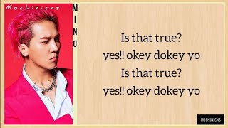 Mino Okey Dokey feat Zico EASY LYRICS [upl. by Serafine]