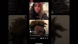 Davine Jay vs bri chief fight on ig live shorts couple [upl. by Uehttam]