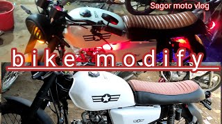 bike modify 80cc bike modify Kawasaki modify 2021sagor moto vlog [upl. by Aneda110]