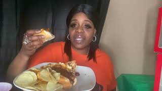 CHILI CHEESE DOGS MUKBANG teamlinagogettabag2590 [upl. by Shurlocke]