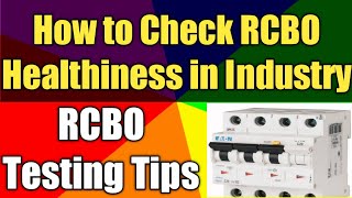 RCBO Testing Procedure  How to Check RCBO What is RCBO How to Check ELCB Hindi [upl. by Kegan]