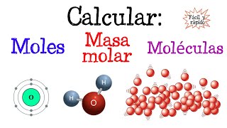 🌐Calcular moles masa molar y moléculas🌐 Fácil y Rápido  QUÍMICA [upl. by Jarrett830]