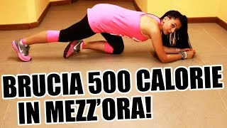 Allenamento completo per dimagrire e tonificare i muscoli e bruciare 500 calorie in 30 minuti [upl. by Mallin]