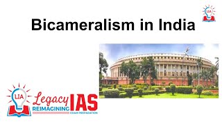 Bicameralism in India [upl. by Ainessey]