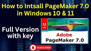 How to Install PageMaker 70 in Windows 10 and Windows 11  Gateway Solutions [upl. by Yeknarf]