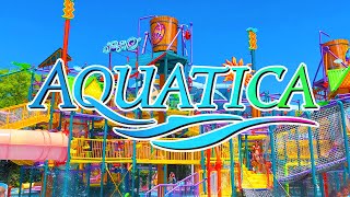 Aquatica Orlando Water Park 2024 Florida  Walking Tour [upl. by Cusack424]